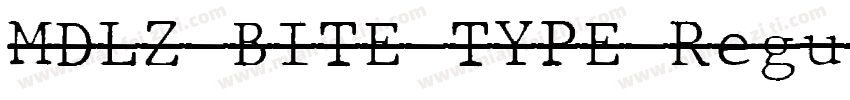 MDLZ BITE TYPE Regul字体转换